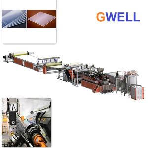 China PMMA Sheet Extrusion Line Acrylic Sheet Production Machine Single Screw Extruder on sale