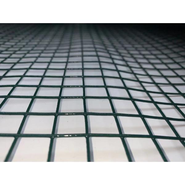 12.7mm Green PVC Coated Wire Mesh Fencing Rolls 1.3mm Thickness For Cage