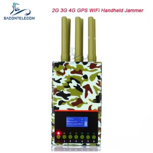 Cheap 6 Antennas GPS Lojack Mobile Phone Jammer 20m Camouflage wholesale