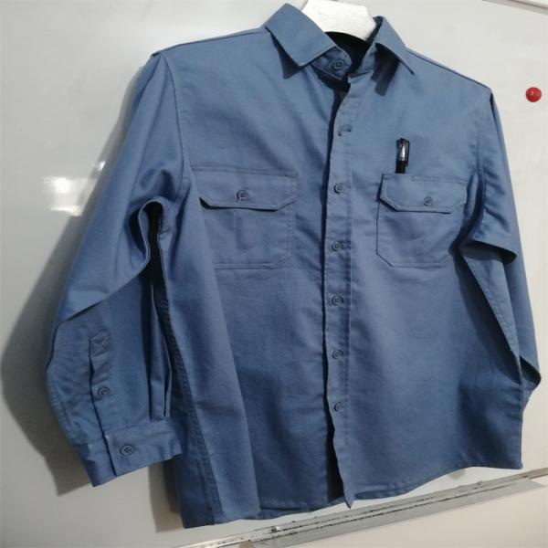 CAT2 Long Sleeve Fire Retardant Work Shirt 7.5Oz 7Oz 6.5Oz Fire Resistant Long Sleeve Shirts
