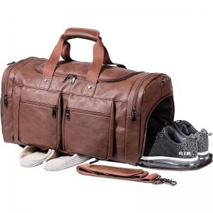 Cheap Genuine Leather Unisex Bag Large Capacity Waterproof Carry on Duffel Bags wholesale