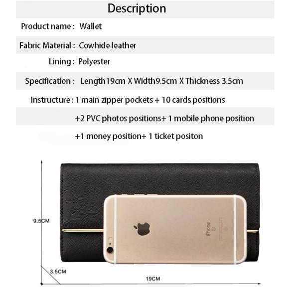 2019 new fashion long style milti-function wallet for women