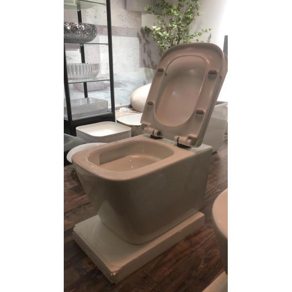 Stylish Wall Hung Toilet with Soft Close Lid for Bathroom Standard Ceramic Sanitary Ware Bowl Set Sleek Wall Hung Toilet European Wall Hung Toilet