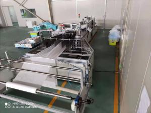 Cheap automatic bed sheet folding machine for sale Spunlace Nonwoven Fabrics 1600KG 9.5KW wholesale