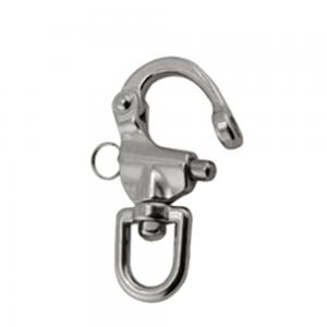 Cheap 304/316 Stainless Steel Marine Quick Release Swivel Eye Snap Shackle with Standard Size wholesale