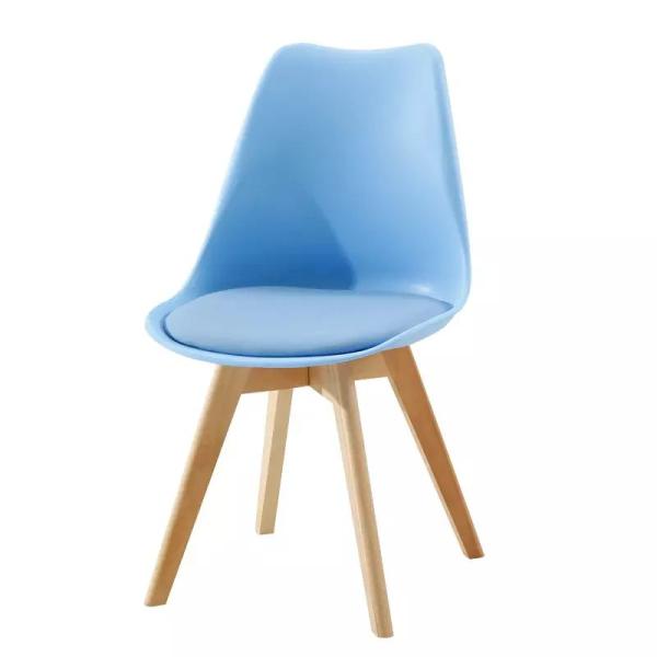 Beech Leg Grey Dining Chair 240 Pounds Weight Capacity Anti Skid