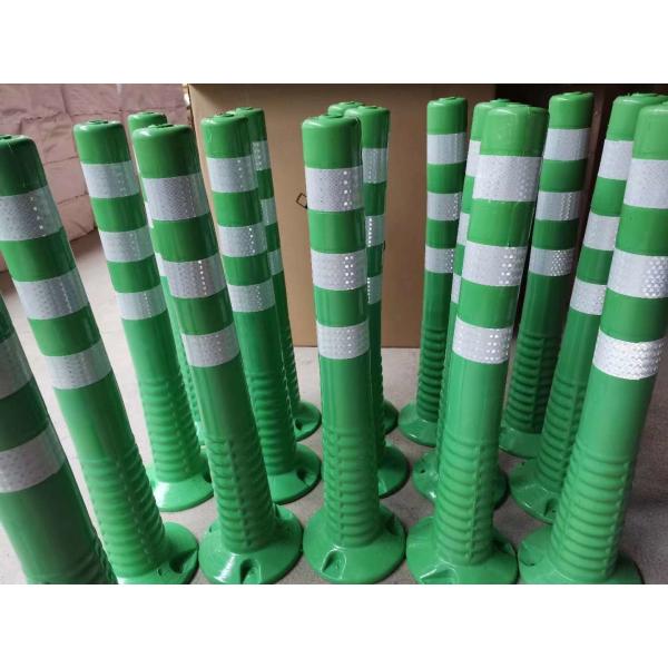 750mm PU 1.3kgs Spring Post Flexible Sign Post Barrier 8cm Dia