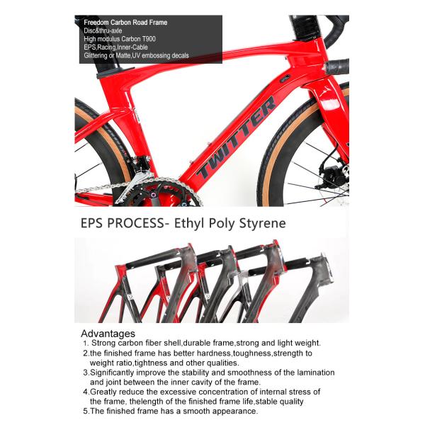 Freedom Carbon Road Bike 22 Speed Disc Brake Thru Axle Carbon Kids Bike