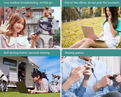 DC 12V Stable 4G Pocket WiFi Router , 5200mAh Portable Battery Router