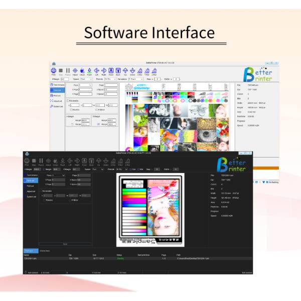 Printer Inkjet Board Network Port I3200 Dual Head Digital Clothing Direct Spray Machine T-shirt Canvas Bag Pattern Print