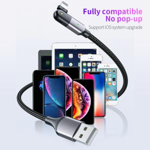 480Mbps 3A 1.2m USB To Type C Cable 180° Rotating Elbow Charging Data Cable