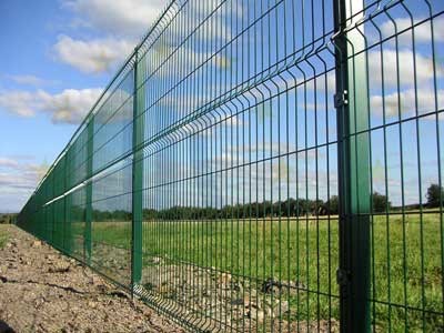 Quality 8ft High Fence Panels , 50x200mm Galvanized Mesh Panels for sale