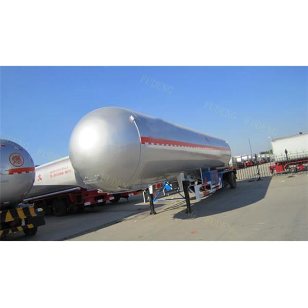 FUWA / BPW Tri - Axle LPG Tank Trailer Design Pressure 1.61MPa 50000 / 60000 Liters