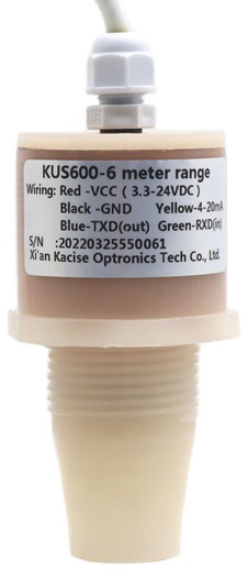 RS485 low power 5m Ultrasonic water level Sensor KUS600 5V power water level meter
