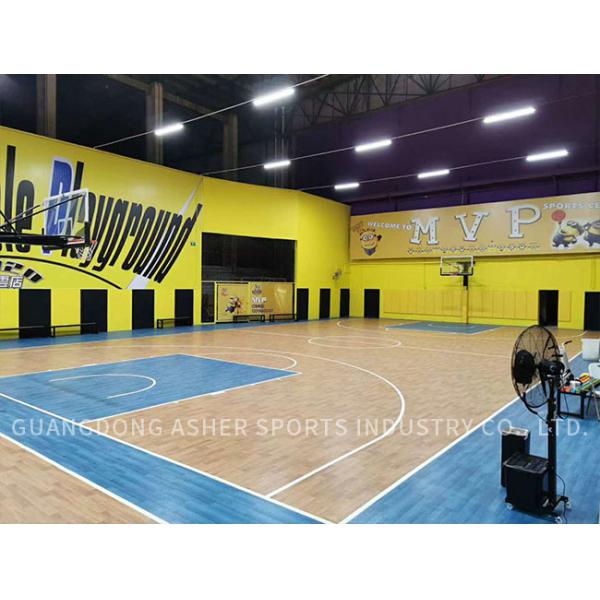 Indoor PVC Sports Flooring Abrasion Resistant For Badminton Court