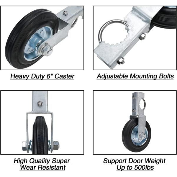 Powder Coated and Customized 6 Inch Sliding Doors Rollers Wheels for Sustainable Wood