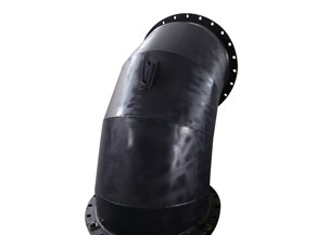 ASTM A106 Alumina CE API Ceramic Lined Elbow Pipe