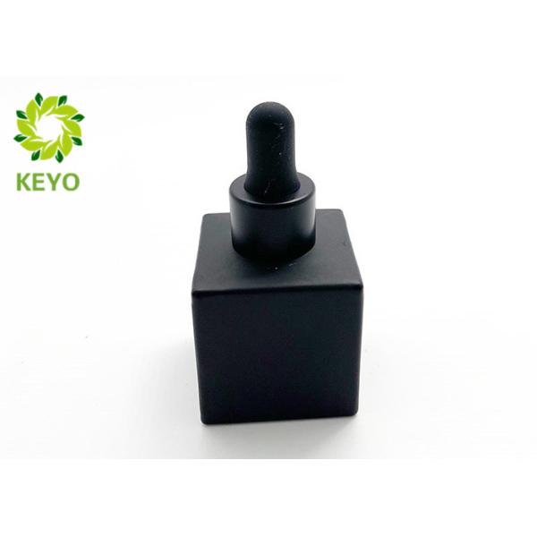 30ML Empty Cosmetic Glass Bottle With Dropper , Frosted Glass Dropper Bottle