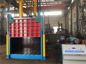 China Semi Automatic Cardboard Baler Machine For Cardboard Manual Valve Operation on sale