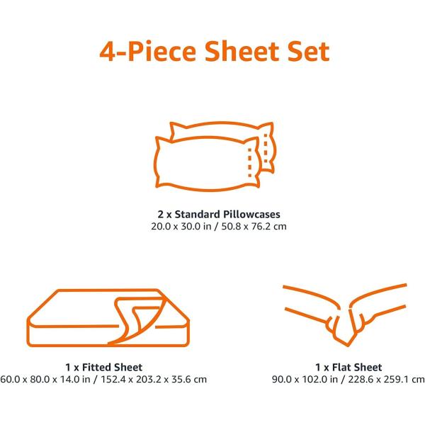 Sustainable Bedding Set Plain Craft Pillowcase Bed Sheet with Fitted Sheet and Bed Cover