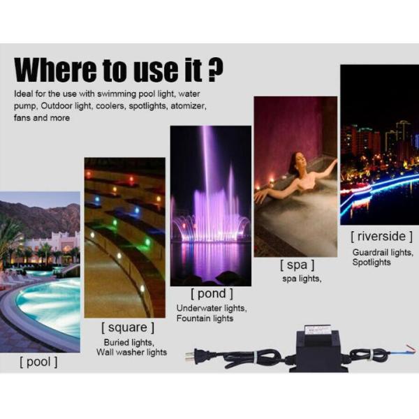 IP68 Waterproof Transformer for Garden lights Pool Lighting, 24VAC 100W 200W 250W IP68 outdoor power supplies