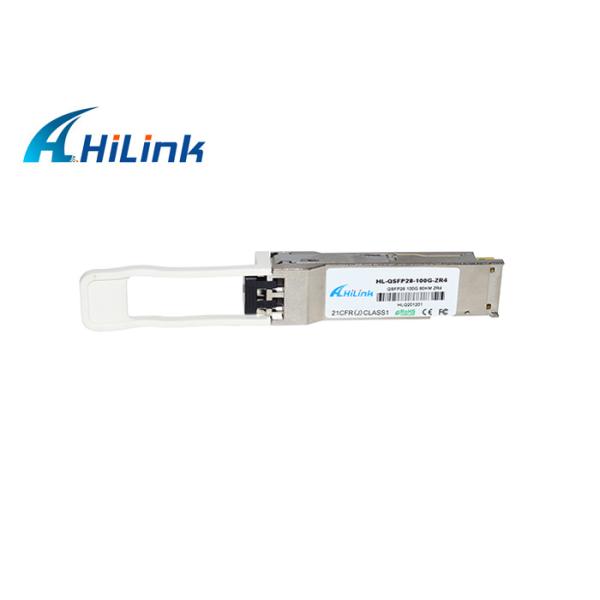 QSFP28 80km SMF 100G ZR4 Optical Transceiver Module 1310nm For Data Center