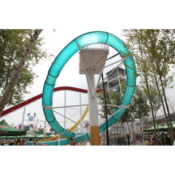 Aqua Aqua Loop Body Fiberglass Slides For Pools Vison Waterparks Equipment