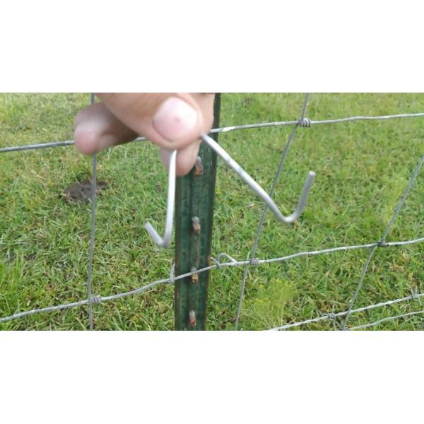 Galvanized Wire Mesh Garden 8 ft metal tube farm field fence gate
