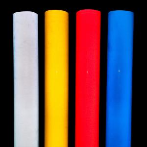 Cheap Tearable Heat Resistant Reflective Vinyl Sheet Red Yellow OEM wholesale