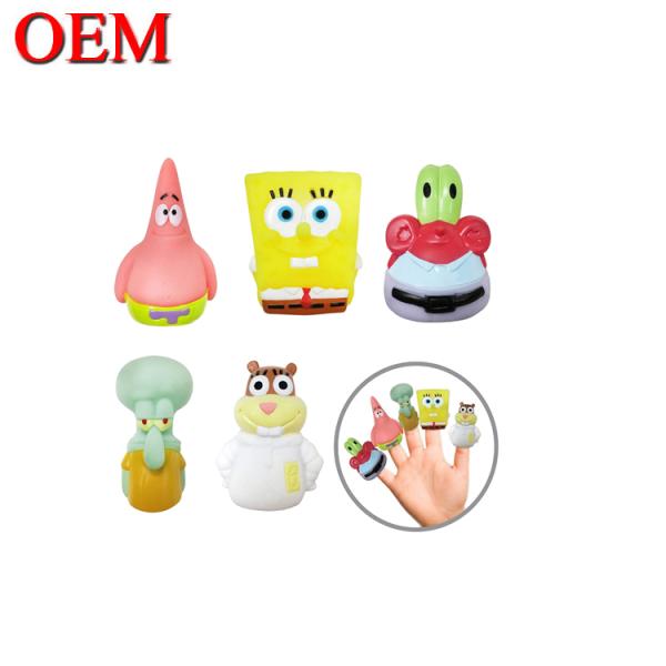 3D Plastic Figure Finger Puppet Toys OEM Hand Play Toy For Kid Custom Plastic Figure
