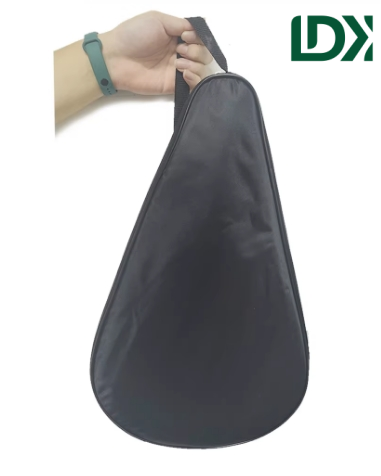 Padel racket showing string pattern and balance