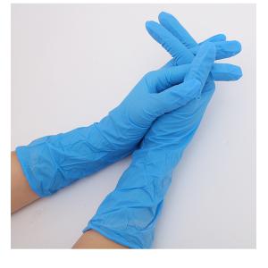 Cheap Cleaninbg Disposable Nitrile Glove Blue 12 Inches 300MM Medical Examination wholesale