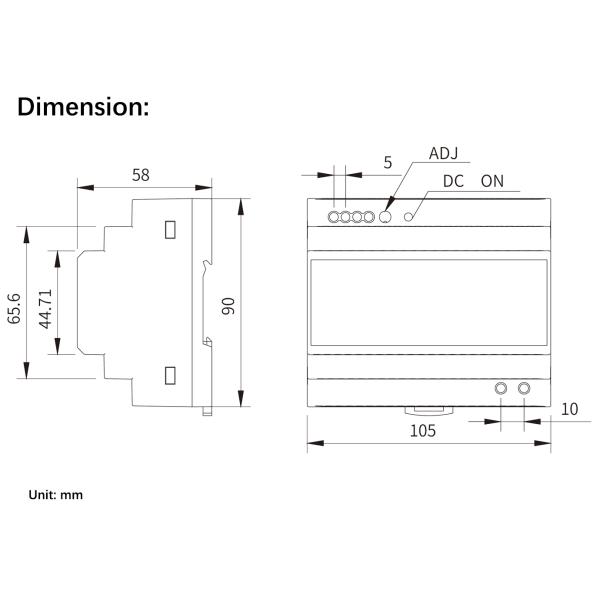 135.6W 12V 11.3A Industrial Power Supply with 10000μF Load