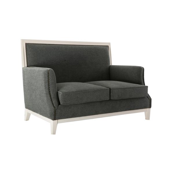 Hotel Sofas Leather upholstered in fashion design with Ash wood legs for Reception furniture made by China sofa factory