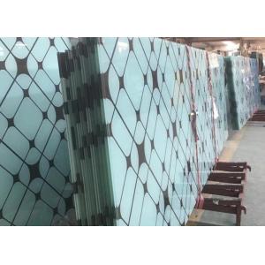 19mm Grinded Digital Ceramic Printed Glass High Temperature Resistant