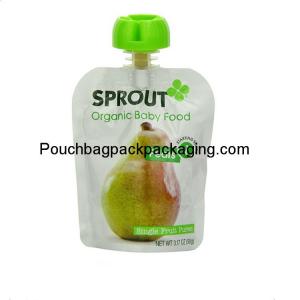 Cheap 3.17oz stand up spout pouch for baby food, BPA free and food safety wholesale
