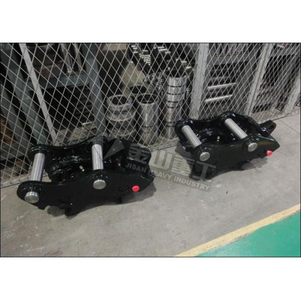 Push Type Excavator Quick Coupler 380-420mm Pin Distance For Komatsu PC120