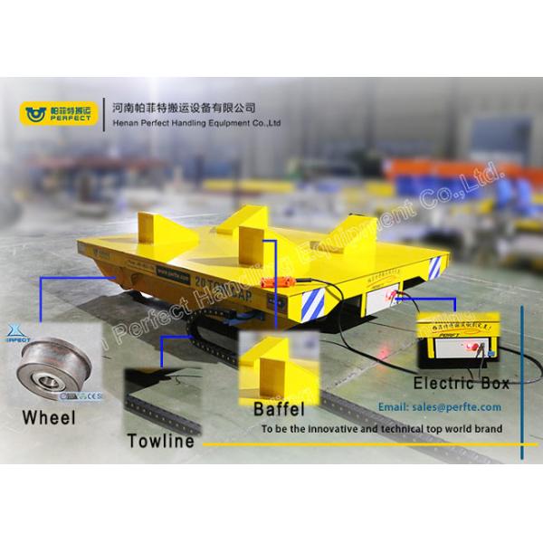 Heat Resistant Coil Transfer Trolley / Warehouse Carts Material Handling Equipment