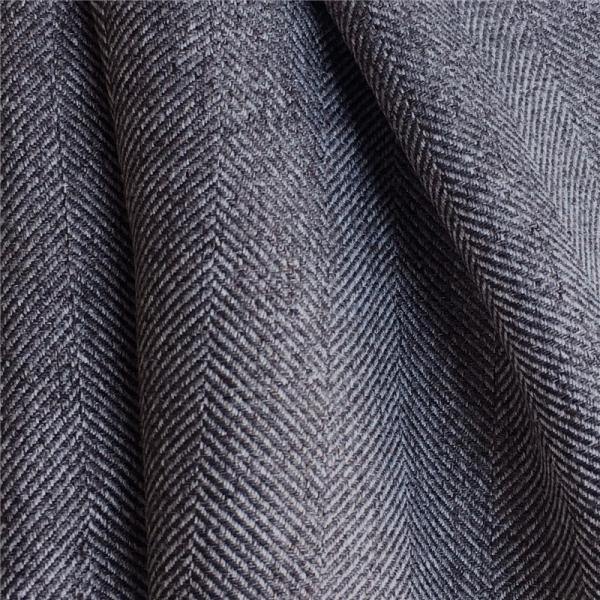 100% Polyester Heavy Weight Ash Wool Imitation Cation Woven Wide Herringbone Fabric for Winter Coat