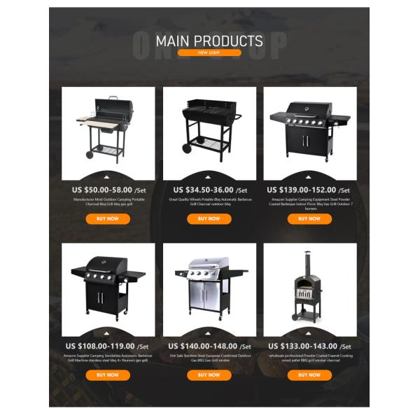 Outdoor Stainless Steel Gas BBQ Grill Smoker Barbecue Smoke Stove with Large Capacity