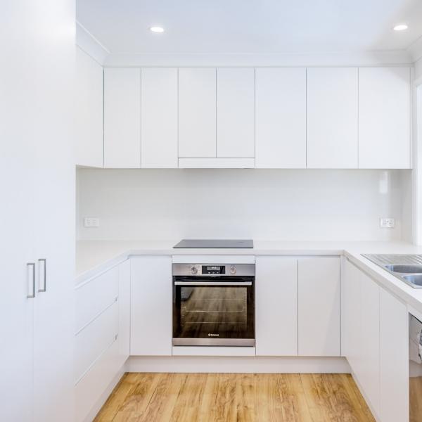 Flat Pack Lacquer Kitchen Cabinets Matte White Custom