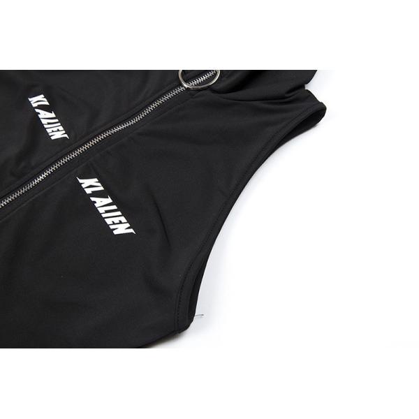 Sexy Sleeveless Bodycon Jumpsuit Turtleneck Zipper Spandex / Polyester Anti Wrinkle