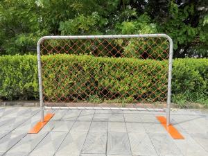 Cheap Pvc Chain Link Mesh Temporary Event Fence Metal Flat Feet Crowd Control wholesale