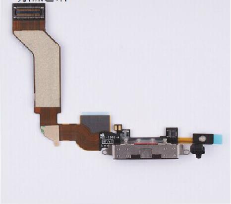 New Flex Cable Audio / Charger Port Repair Part for Apple iPhone 4S Black