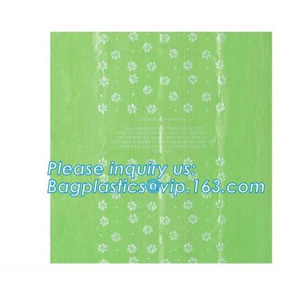 Nappy Baby Disposable Diaper Sacks, Degradable scented disposable baby diaper sack, green tie handle baby diaper sack