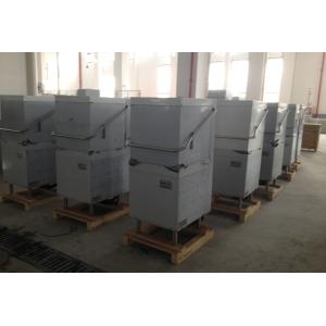 420mm Commercial Kitchen Dishwasher , 60 Racks / Hour Commercial Hood Dishwasher
