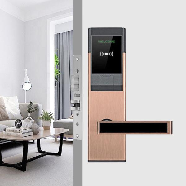 Stainless Steel 3KG Electronic Key Card Door Locks Hotel ROHS