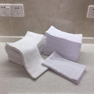 Cheap 100% Cotton 44g/Pc White Face Towels wholesale