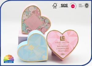 China Heart Shaped Paper Handmade Gift Box Valentine'S Day Chocolate 1200gsm CCNB on sale