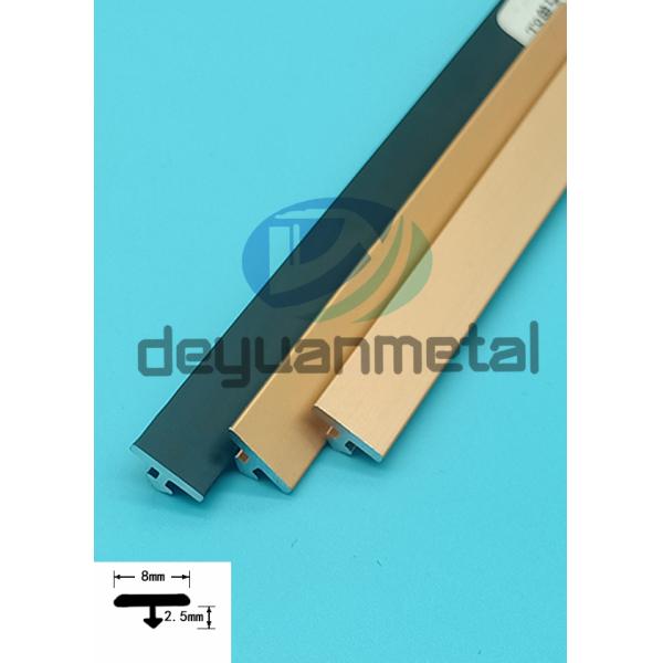Decorative Aluminum T Molding Profiles Transition Strip for Tile